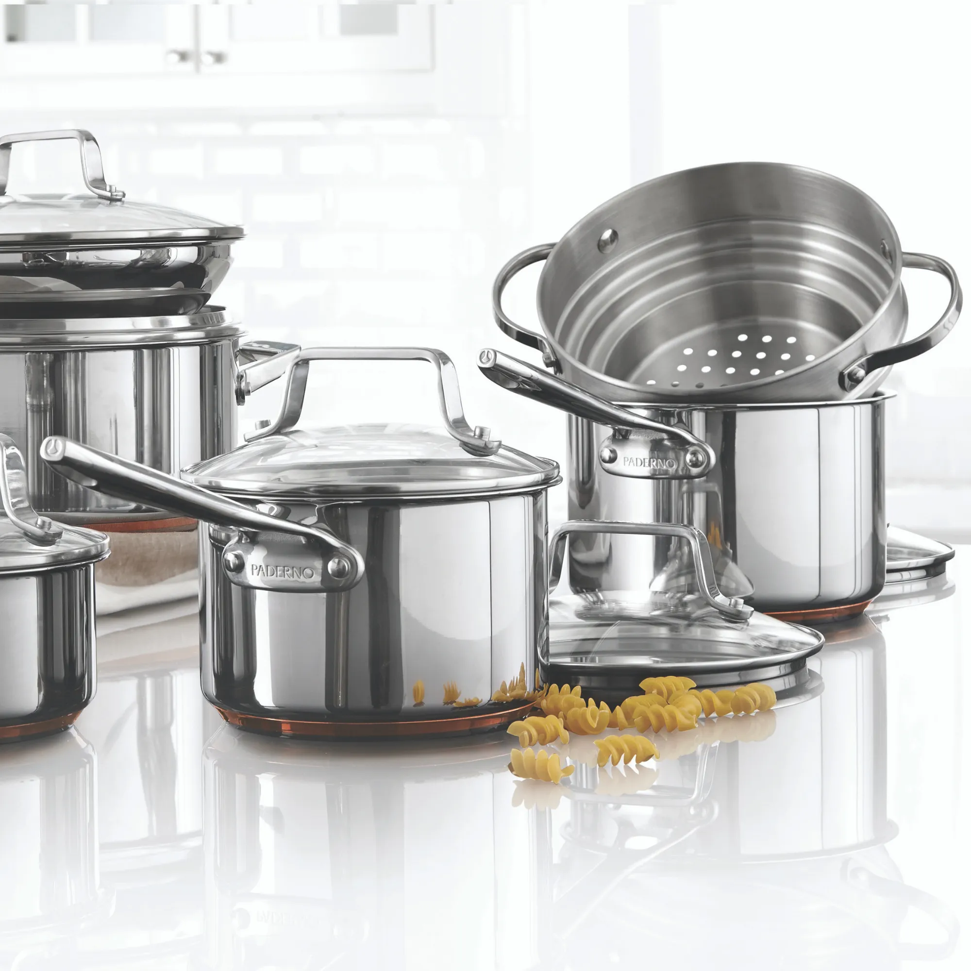 12-Piece 5-Ply Copper Core Base Cookware Set