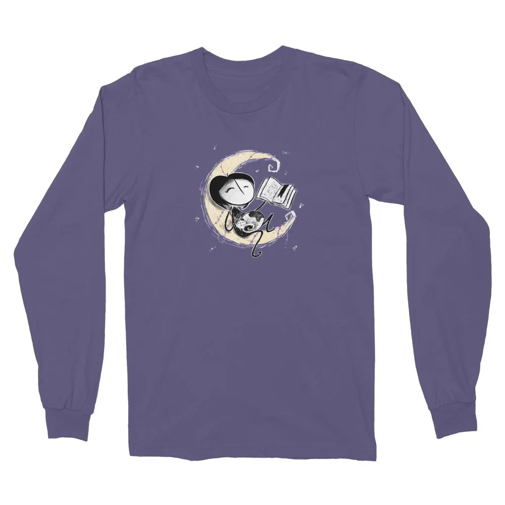 a bit late Moon Storytime Purple Long Sleeve