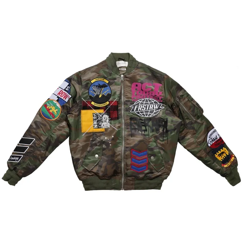 Act Today Multi Patches MA-1 Jacket