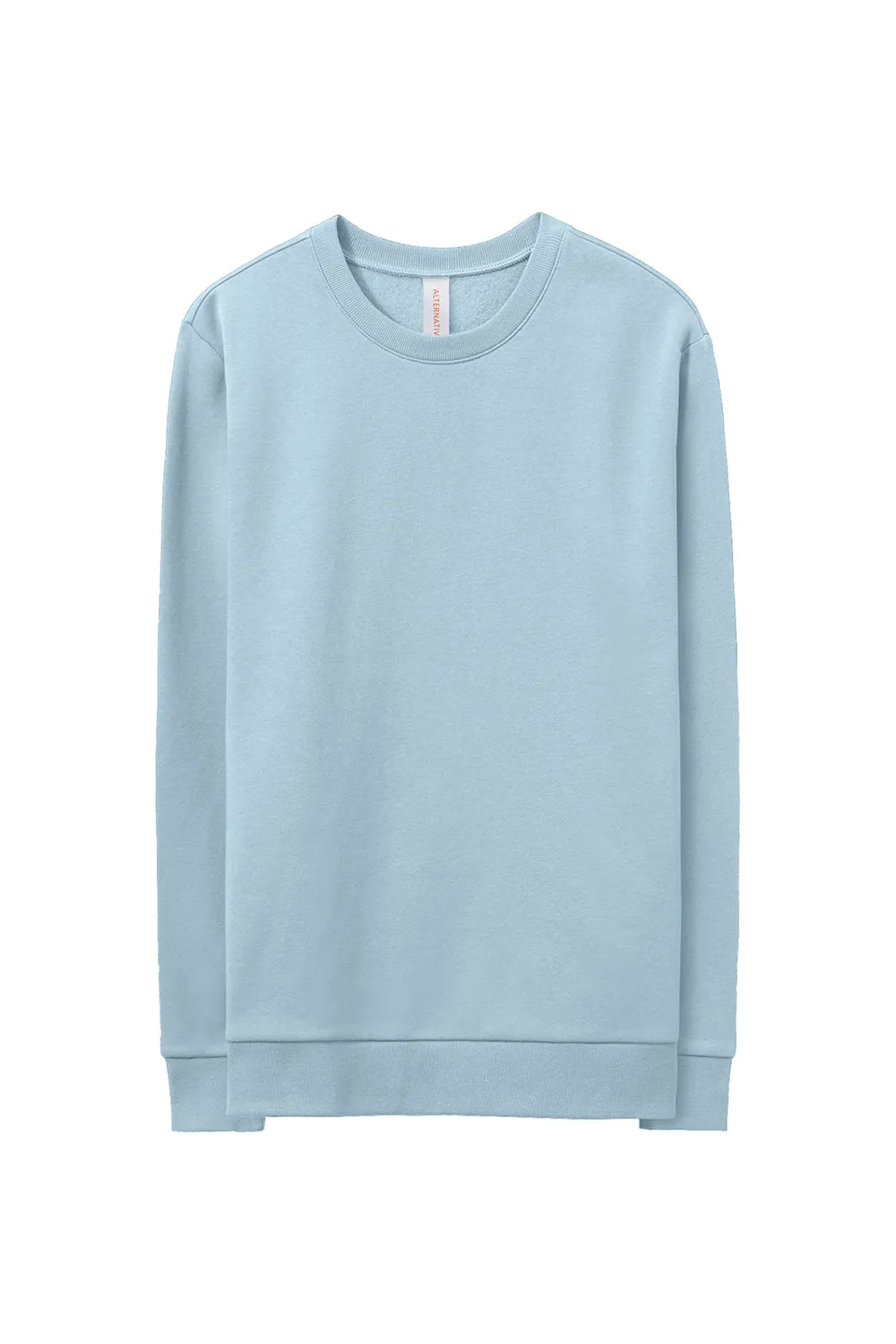 Alternative Mens Eco Cozy Fleece Crewneck Sweatshirt - Light Blue