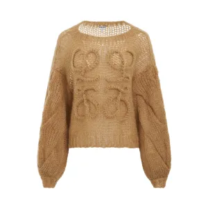 Anagram Mohair Sweater in Light Camel