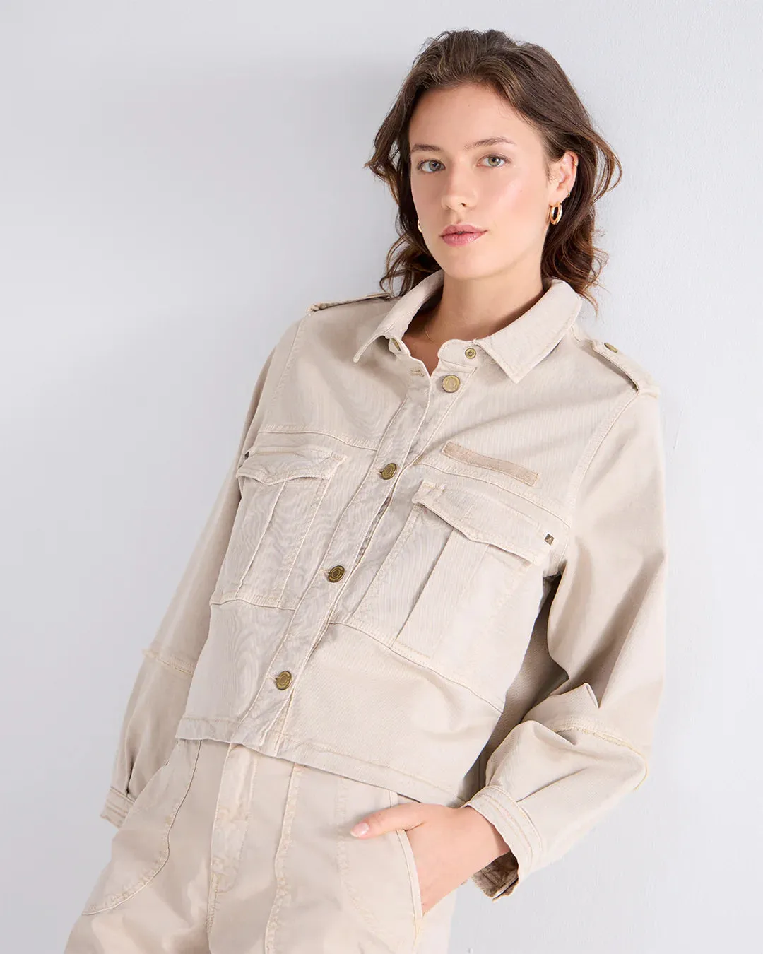 Army Stretch Jacket in Dune