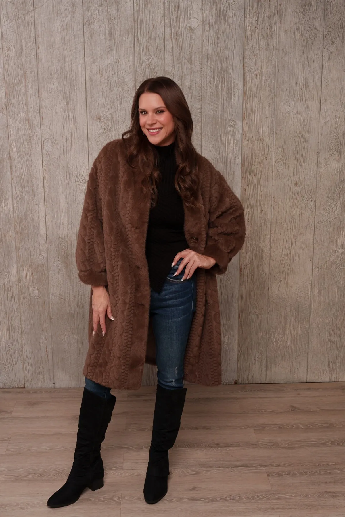 Bailey Marie Soft Fuzzy Coat