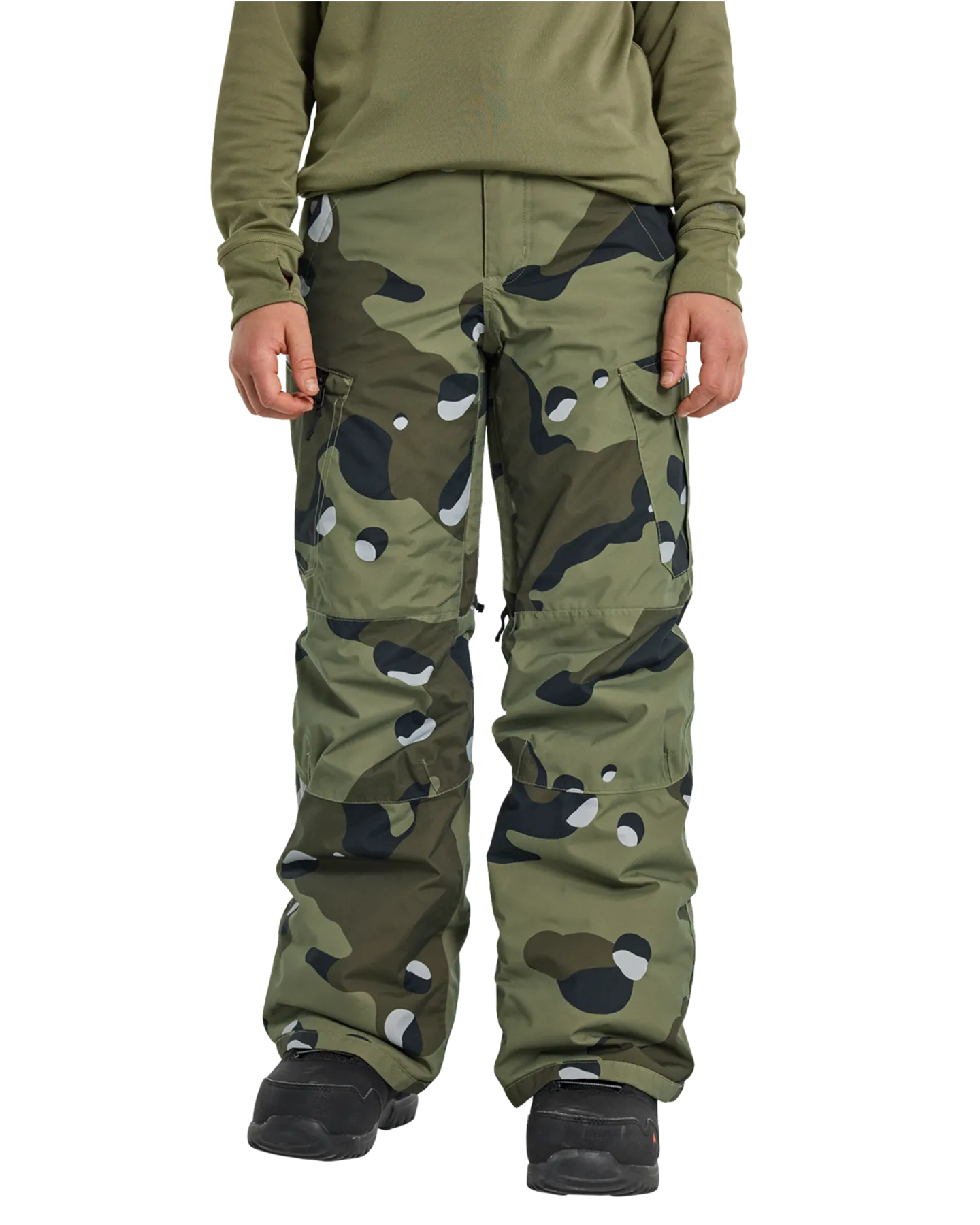 Burton Kids' Exile 2L Cargo Snow Pants - Forest Moss Cookie Camo