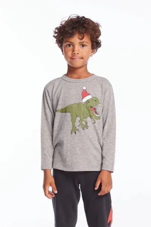 CHA Dinosaur Santa Long Sleeve Shirt