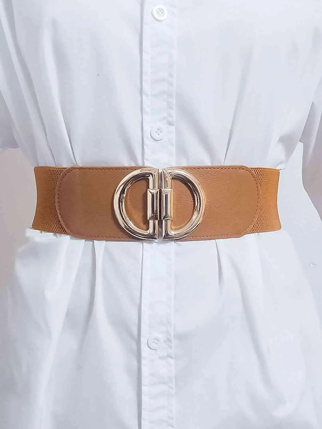 Chic Adjustable Elastic Waist Belt for Effortless Style Upgrade