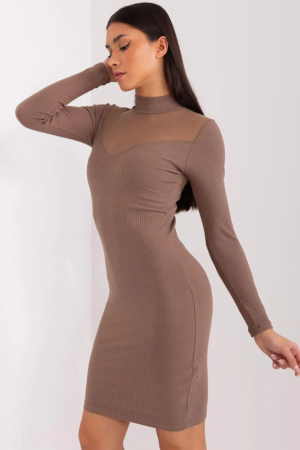 Chic Cotton Blend Midi Dress for Effortless Elegance