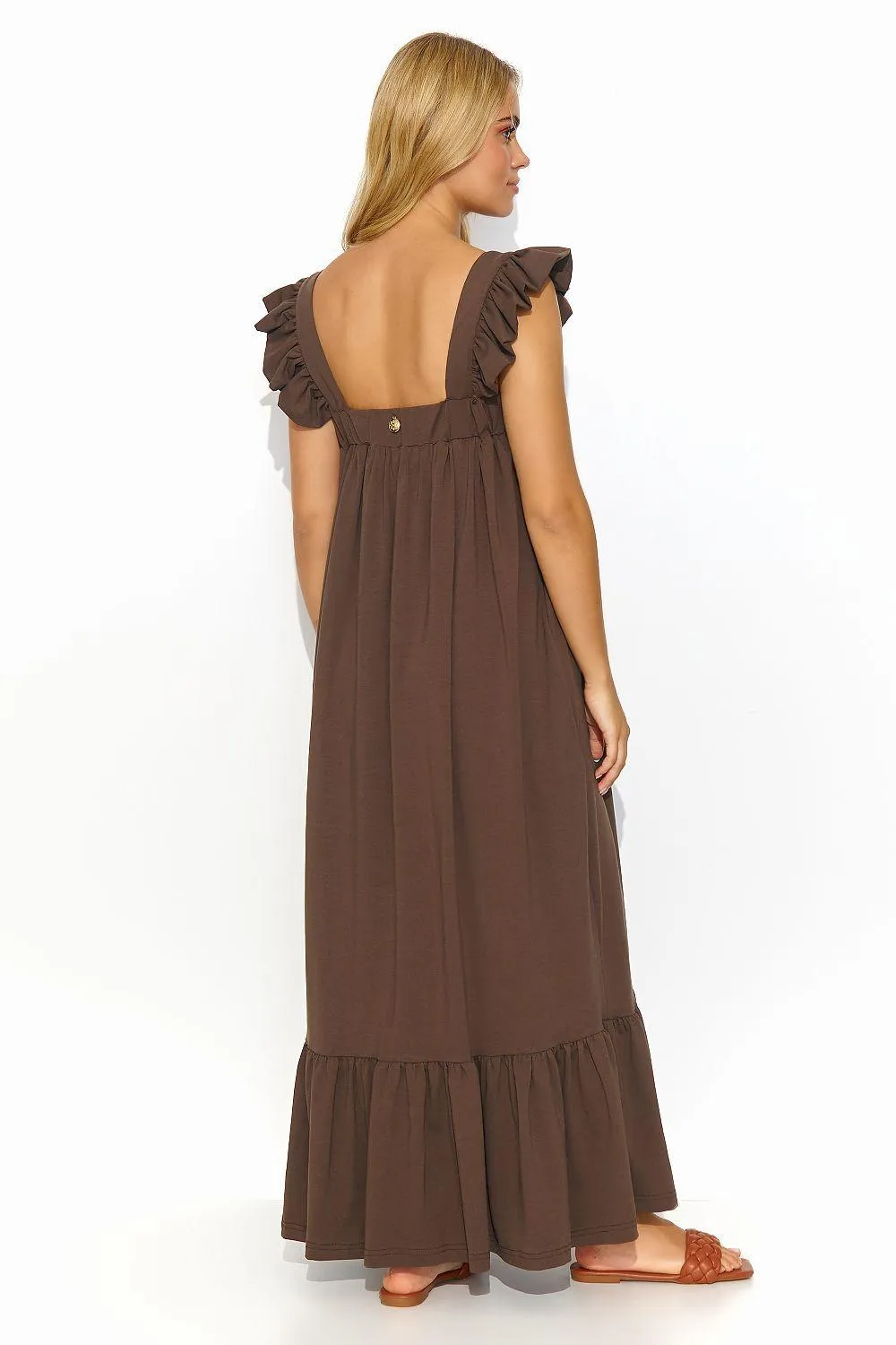 Chic Ruffled Summer Maxi Dress for Effortless Style