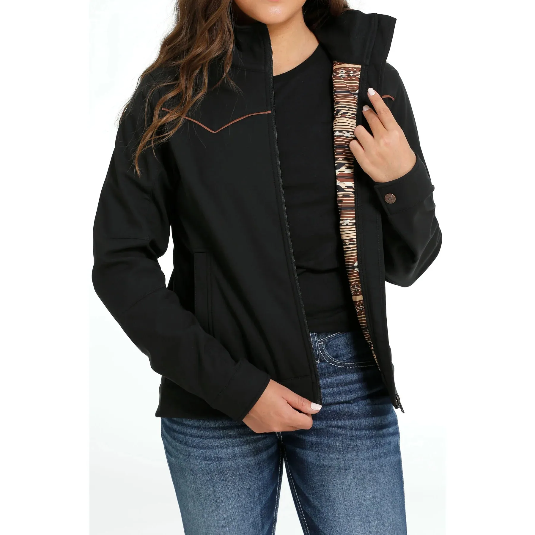 CINCH WOMEN'S WESTERN BONDED JACKET - BLACK