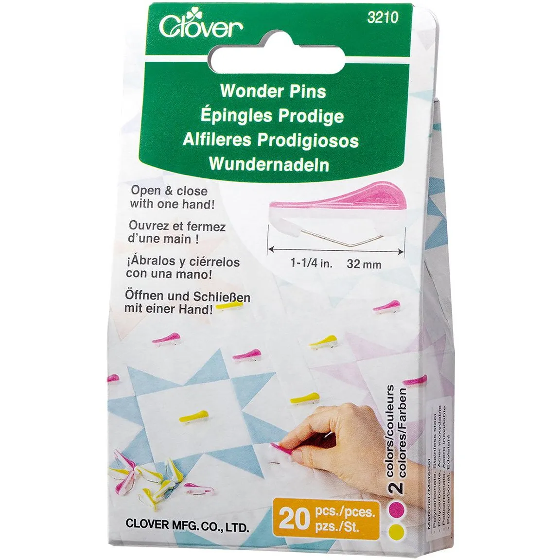 Clover, Wonder Pins 20pk