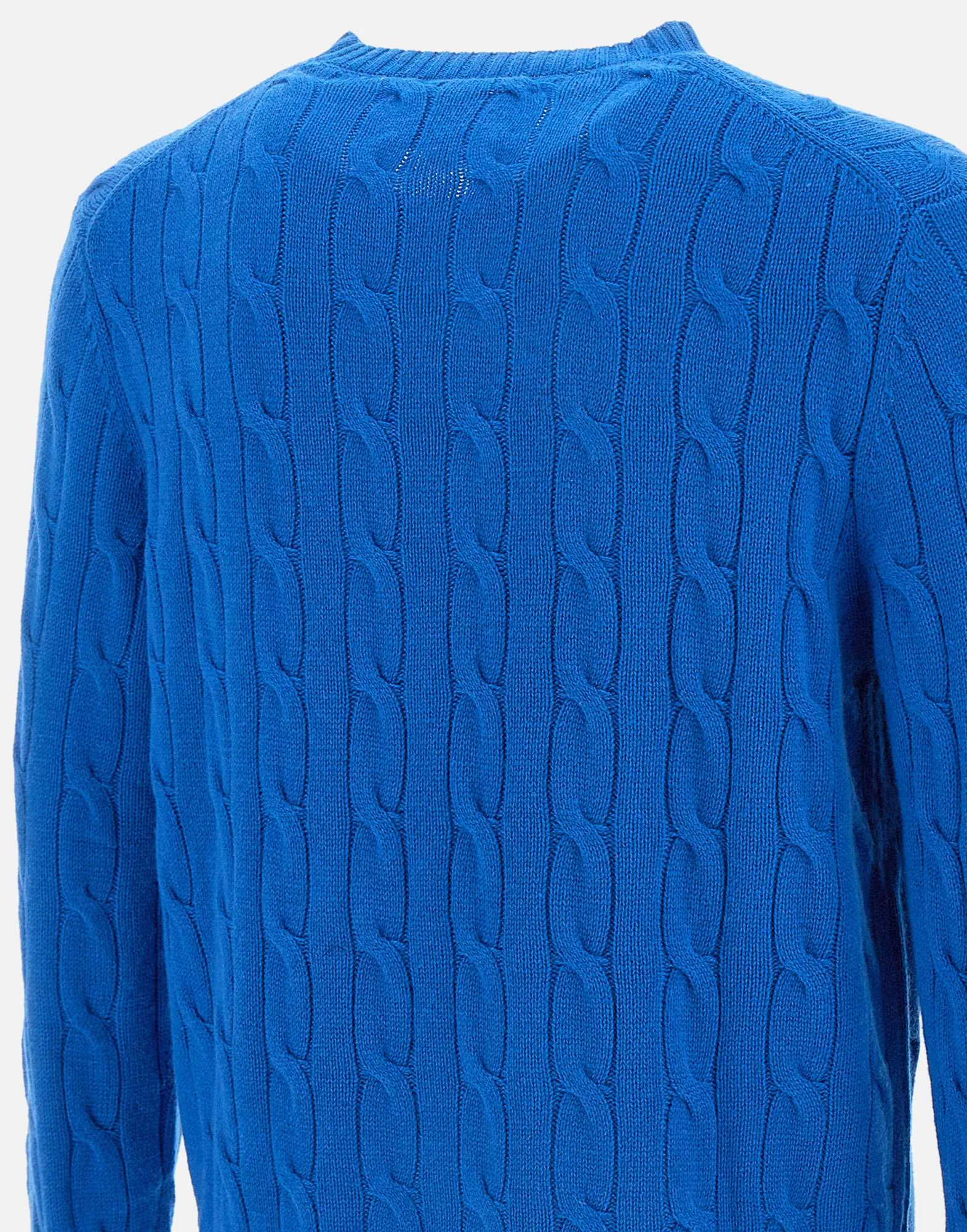 Cobalt Blue Cable Knit Sweater