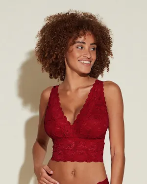 Cosabella Never Say Never Curvy Plungie Bralette | SINDOOR RED