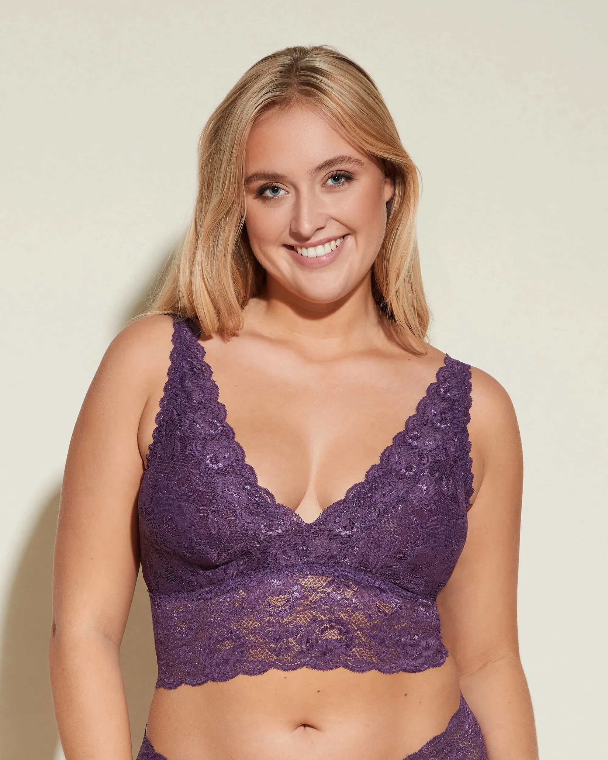 Cosabella Never Say Never Curvy Plungie Bralette | ZAADI PURPLE