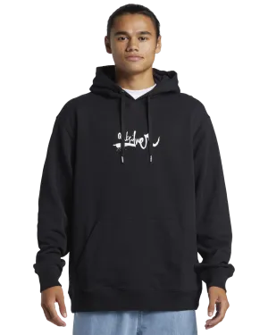 DNA Impaired Logo Hoodie in Black