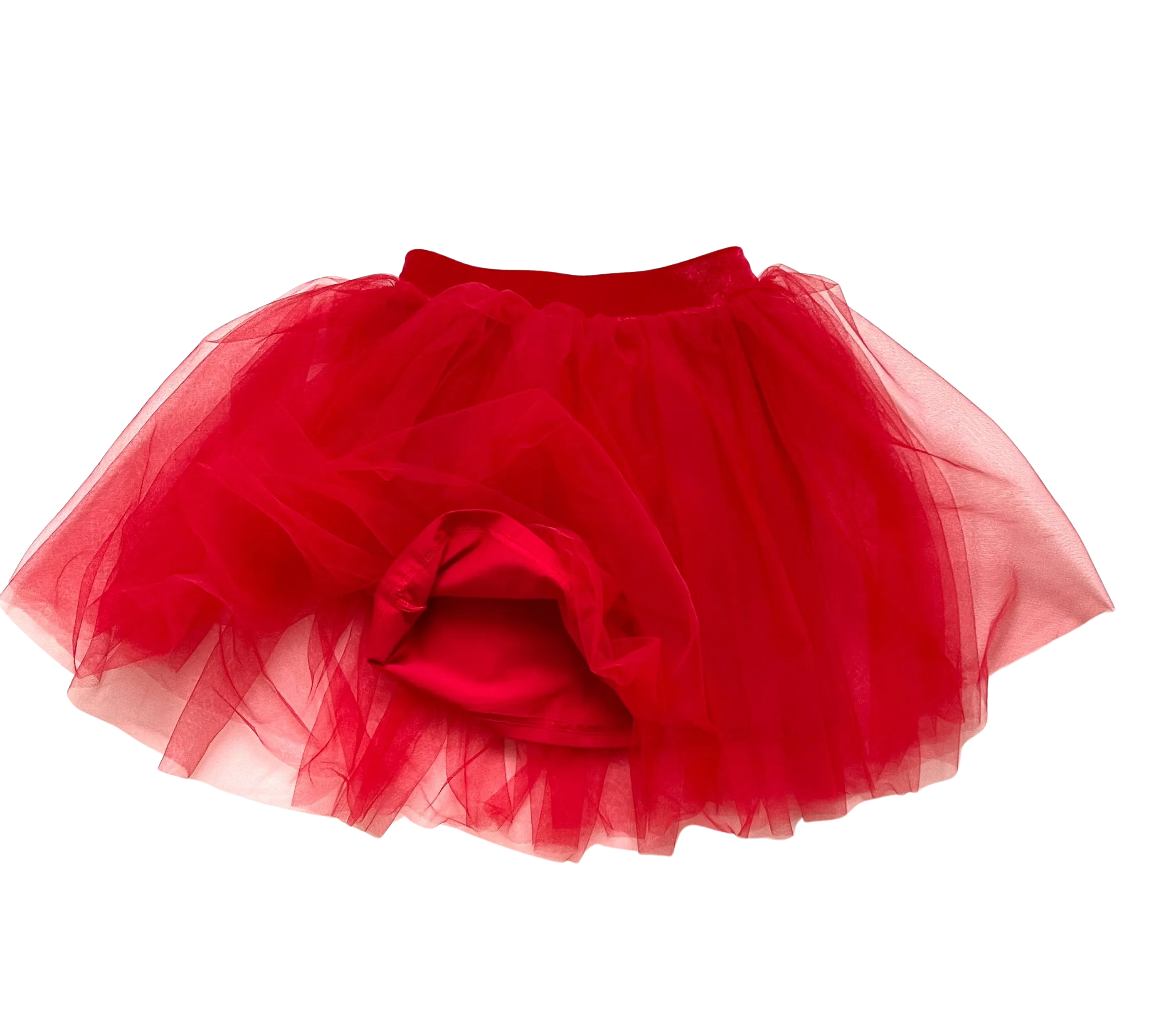 DOLLY CLASSIC TUTU WITH VELVET WAIST red