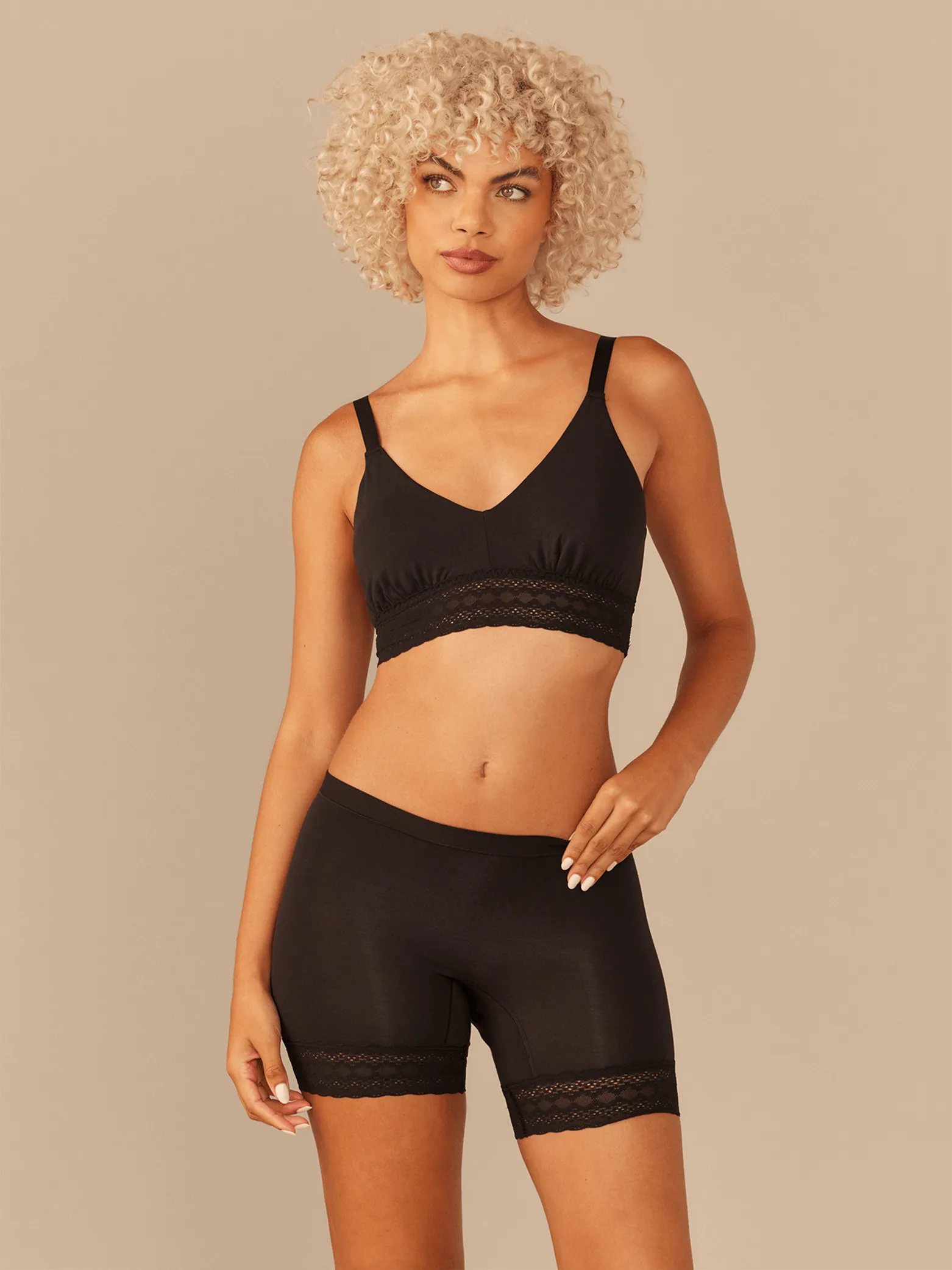 FeelFree Lace Long Boyshort | Love Birds