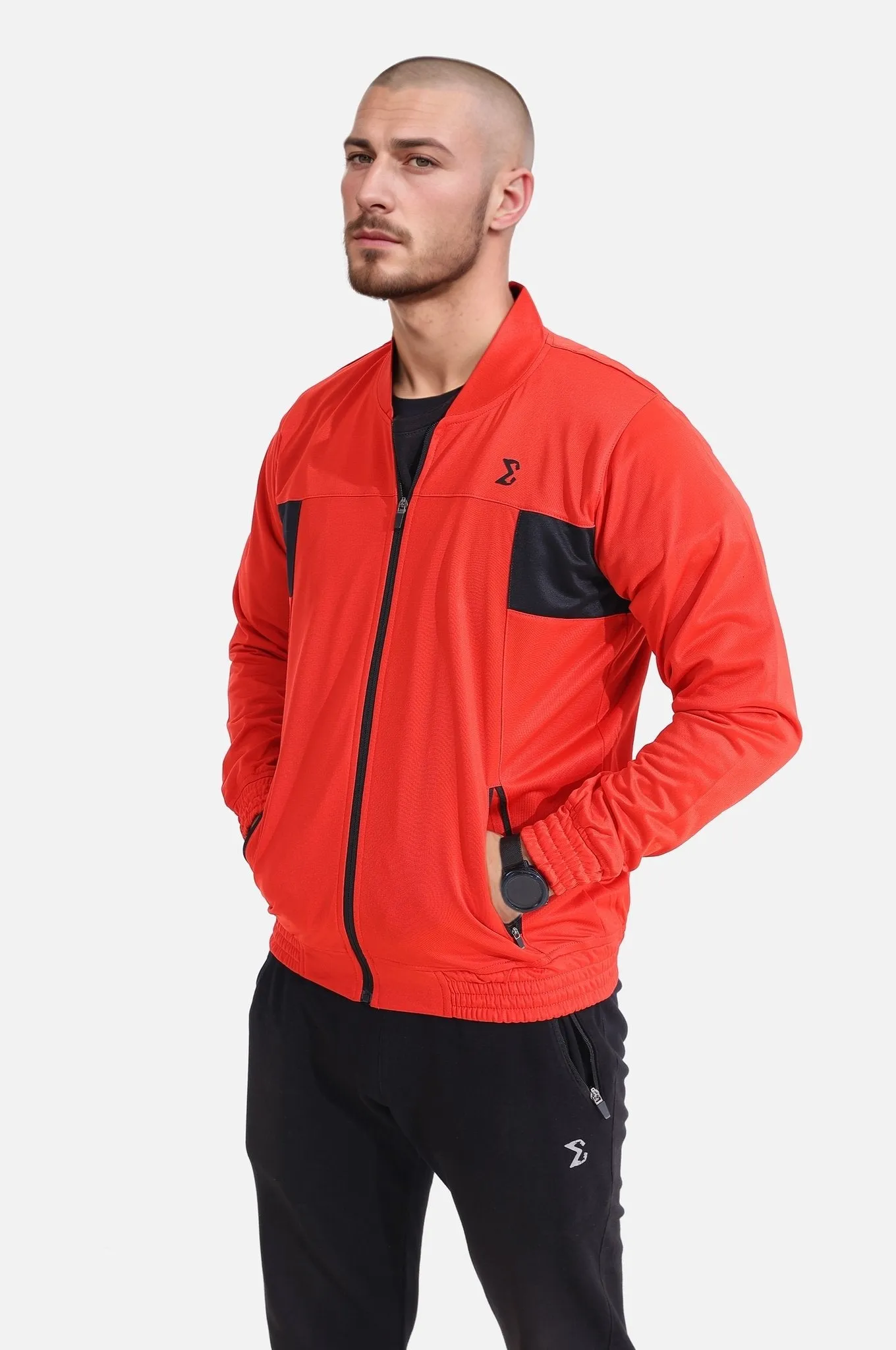 Flame Scarlet Men Tracksuit Jacket