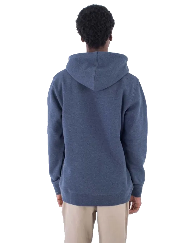 Flow Pullover Hoodie in Heather Indigo