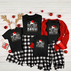 Funny Family Matching Christmas Shirts