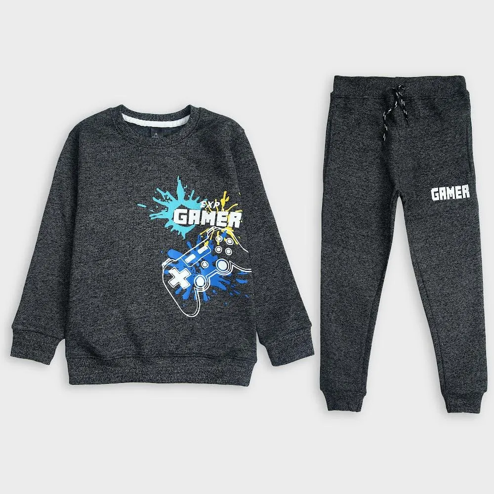 Game print suit in fleece For Kids