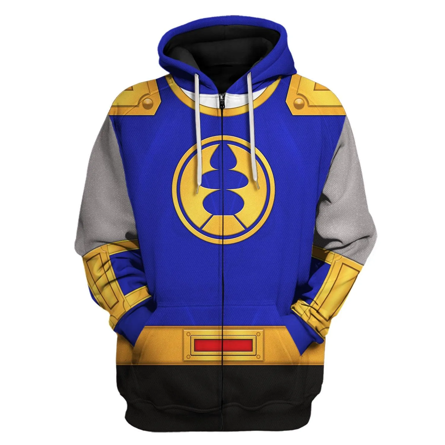 Gearhomie Power Rangers Ninja Storm Navy Thunder Ranger Hoodies Sweatshirt T-shirt Hawaiian Tracksuit