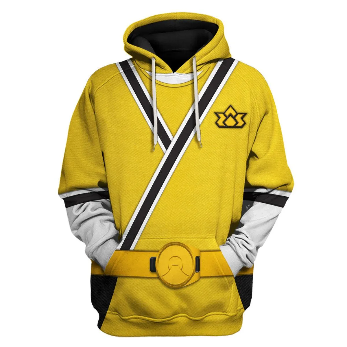 GearHomie Yellow Power Rangers Samurai Hoodies Sweatshirt T-shirt Hawaiian Tracksuit