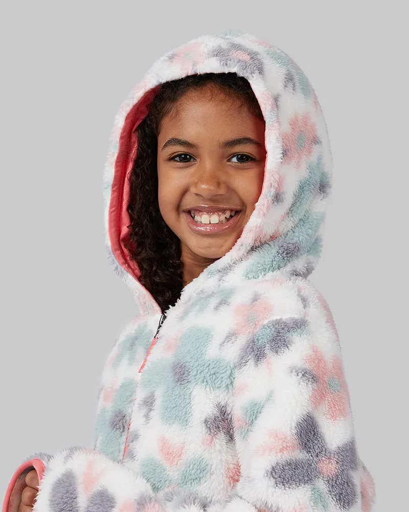 GIRLS' SOFT SHERPA HOODED FULL-ZIP