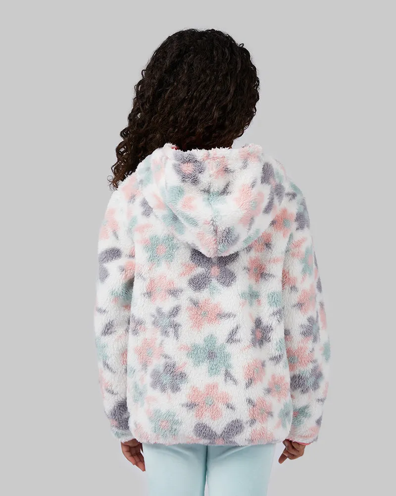 GIRLS' SOFT SHERPA HOODED FULL-ZIP