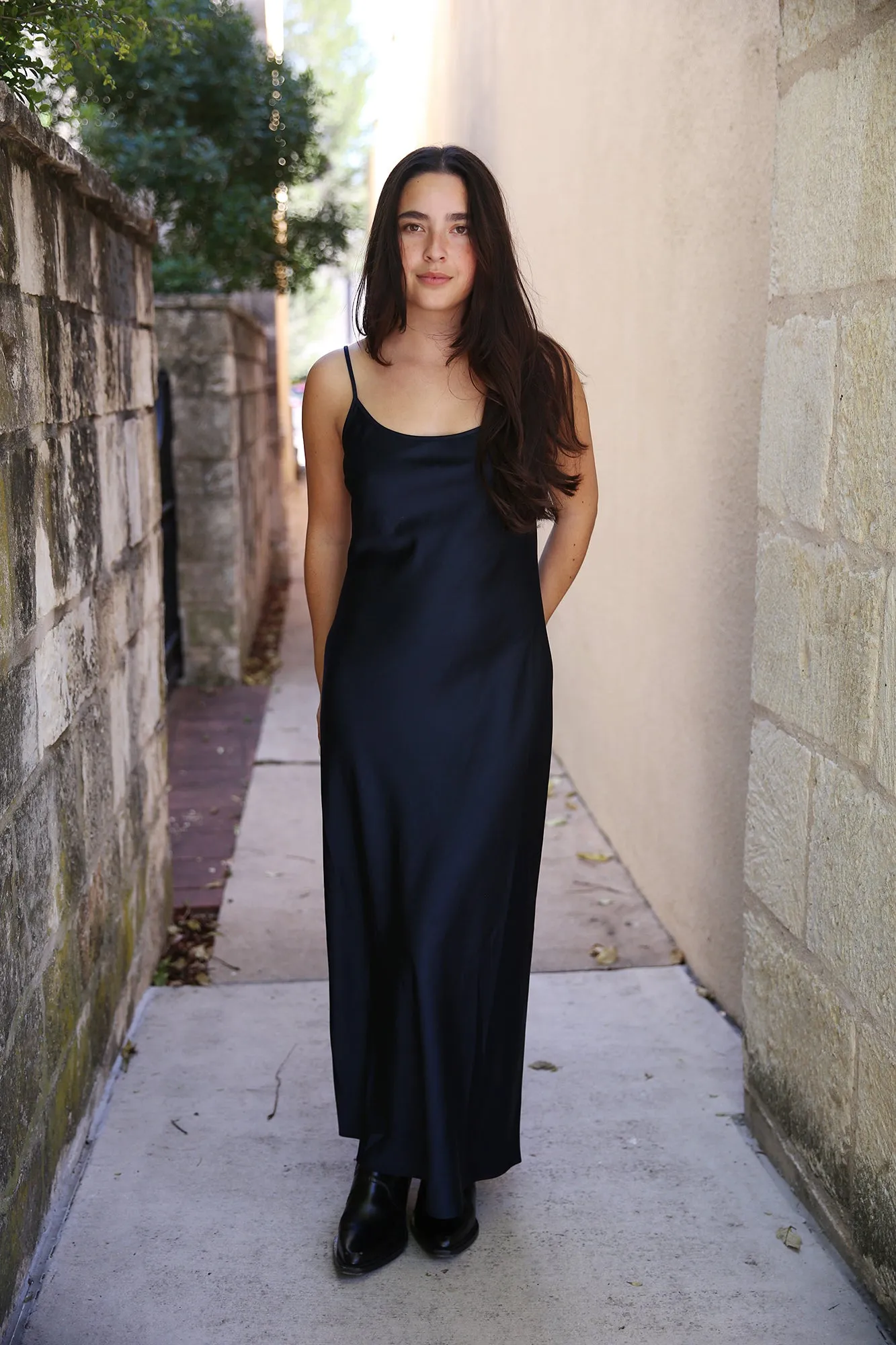 Haley Slip Dress Navy