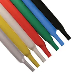 Heat Shrink Tubing Pico 3/16" Inside Diameter Black 2:1 Single Wall Heat Shrink Tube 25X2" pcs