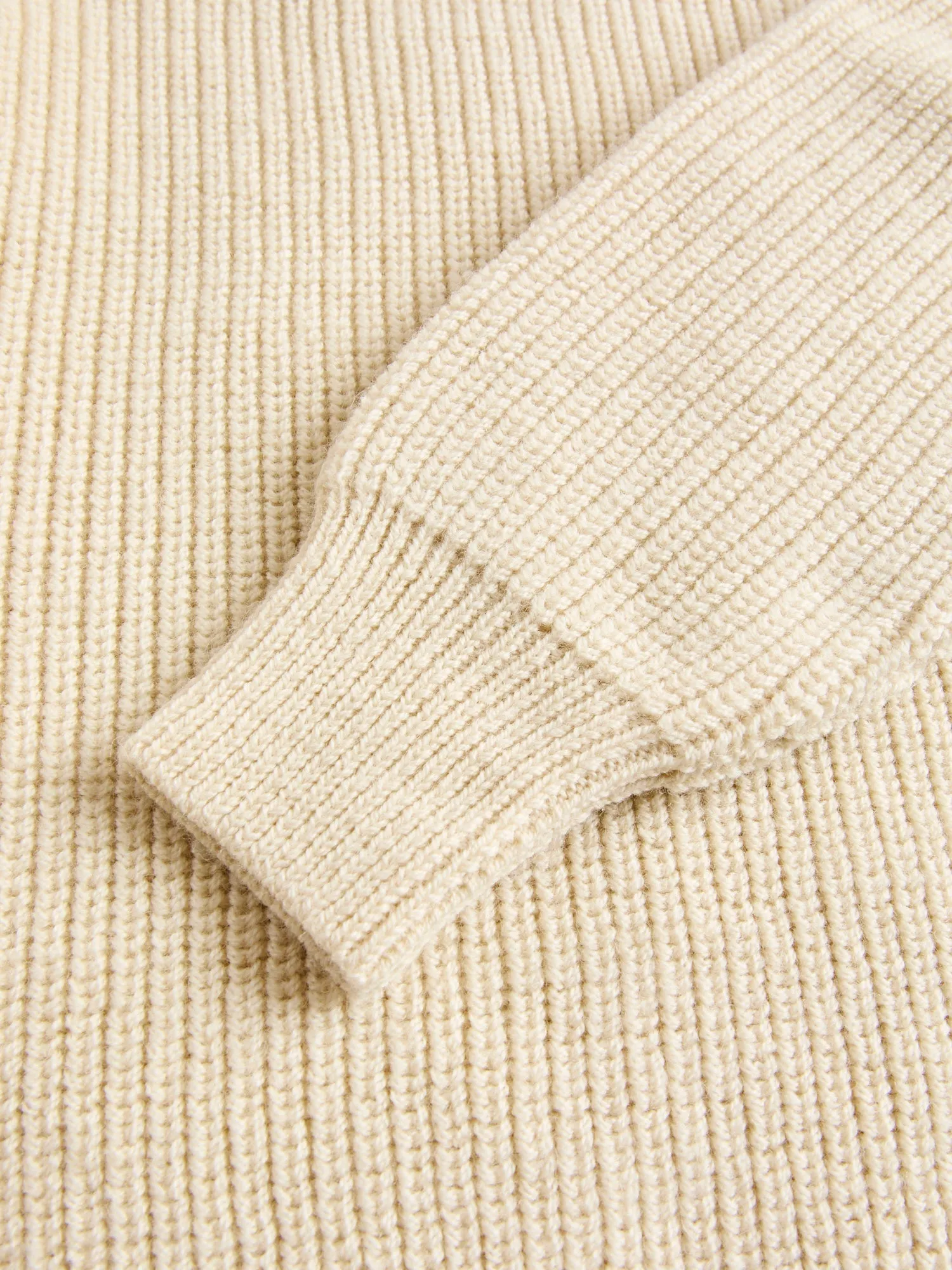 Highland Shakerknit Sweater in Cream