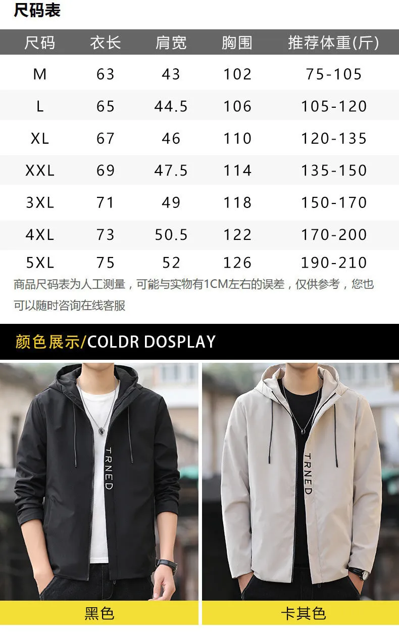 Jacket Slim Look Young Minimalist Stylish Hooded Tops Outerwear