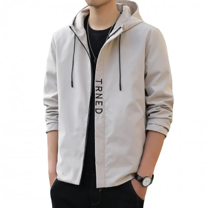 Jacket Slim Look Young Minimalist Stylish Hooded Tops Outerwear