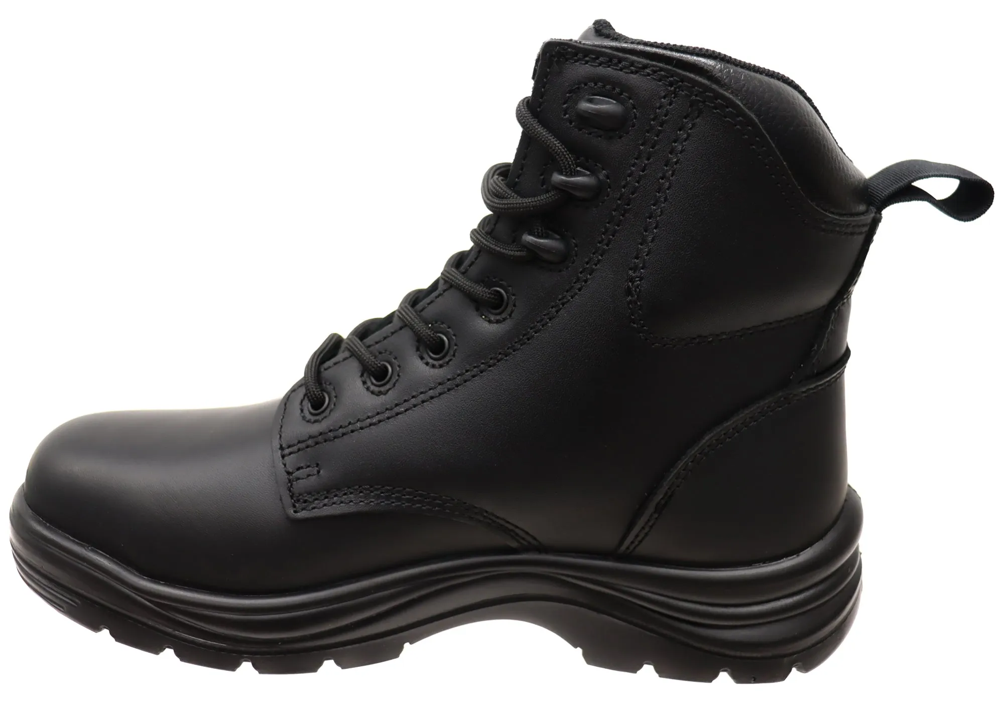 KingGee Mens Comfortable Cook Lace Up Leather Safety Work Boots