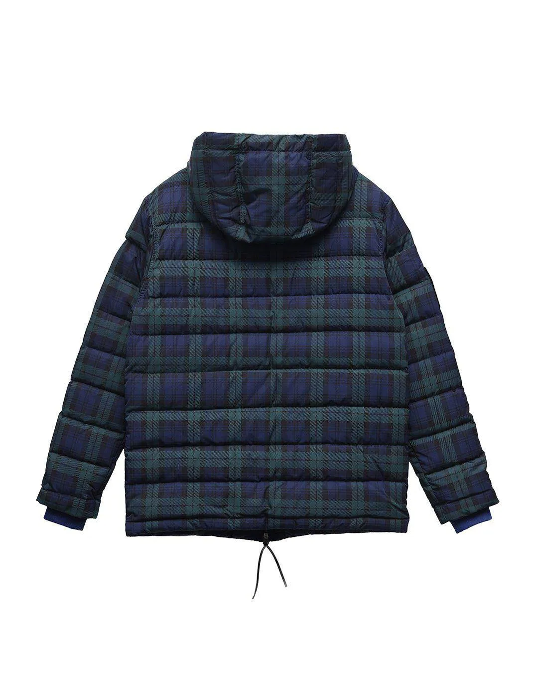 Konus Men's Plaid Duck Down Parka in Hunter