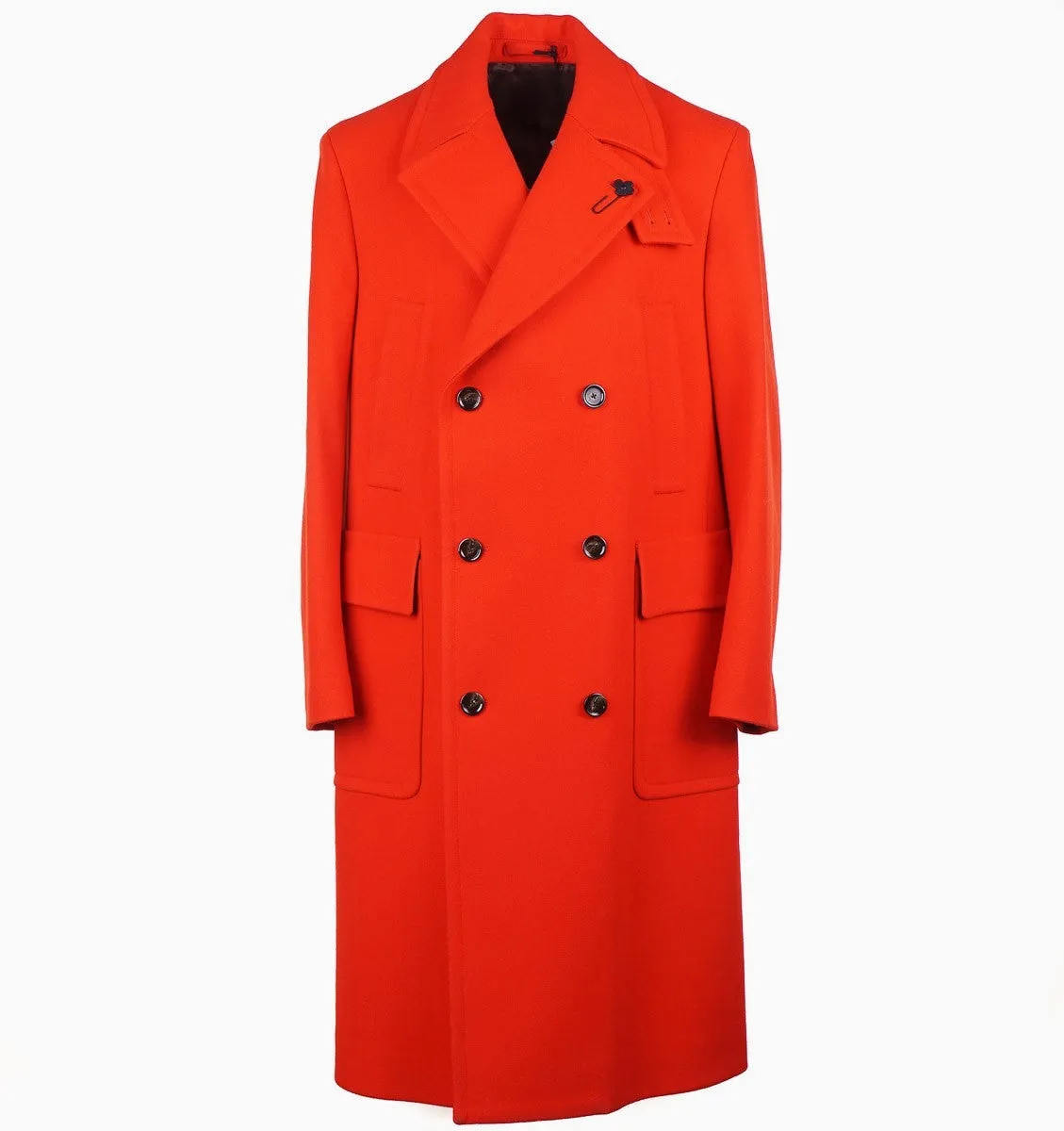 Lardini Soft Plush Wool Overcoat