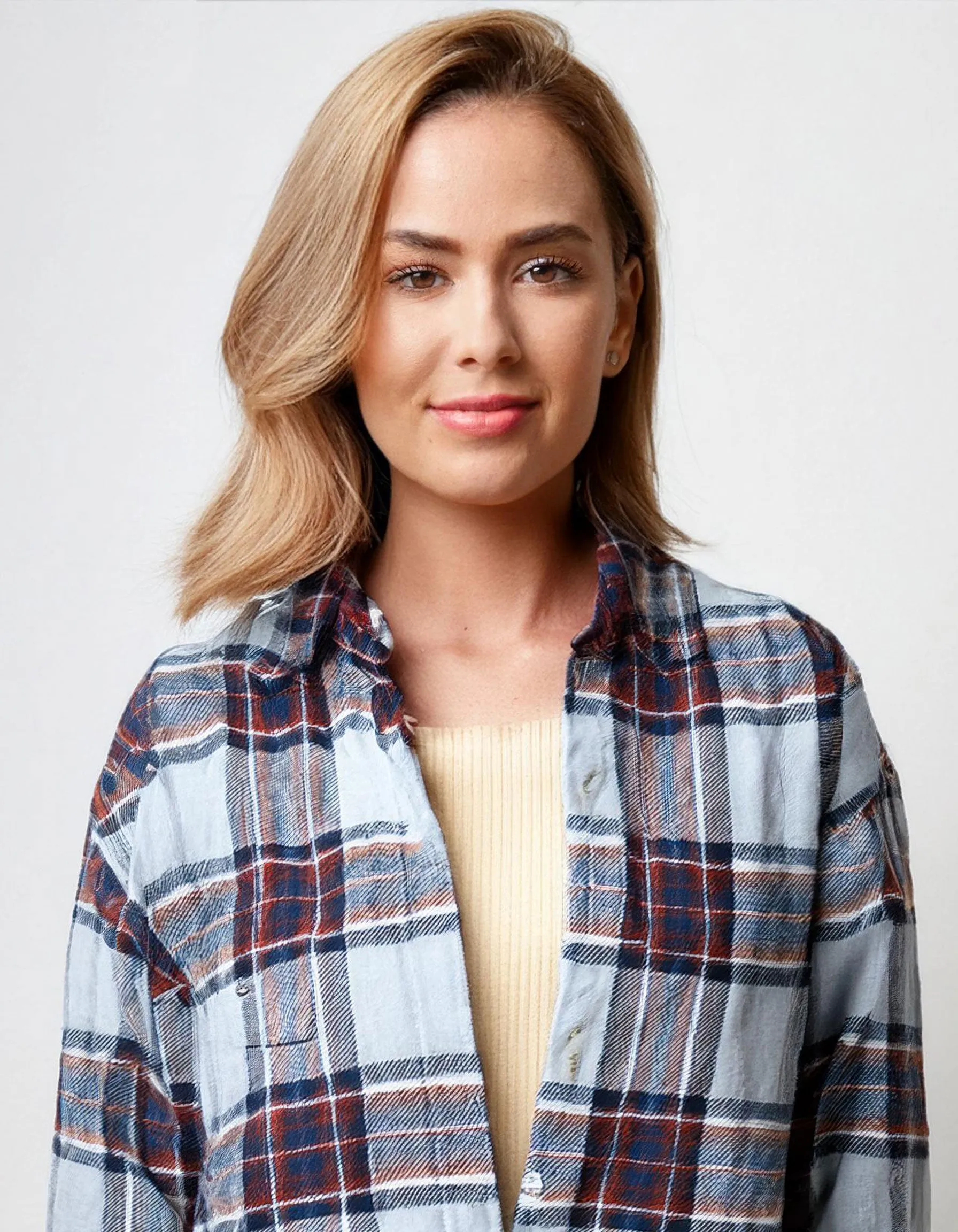 Lavender Mist Plaid Flannel Shirt