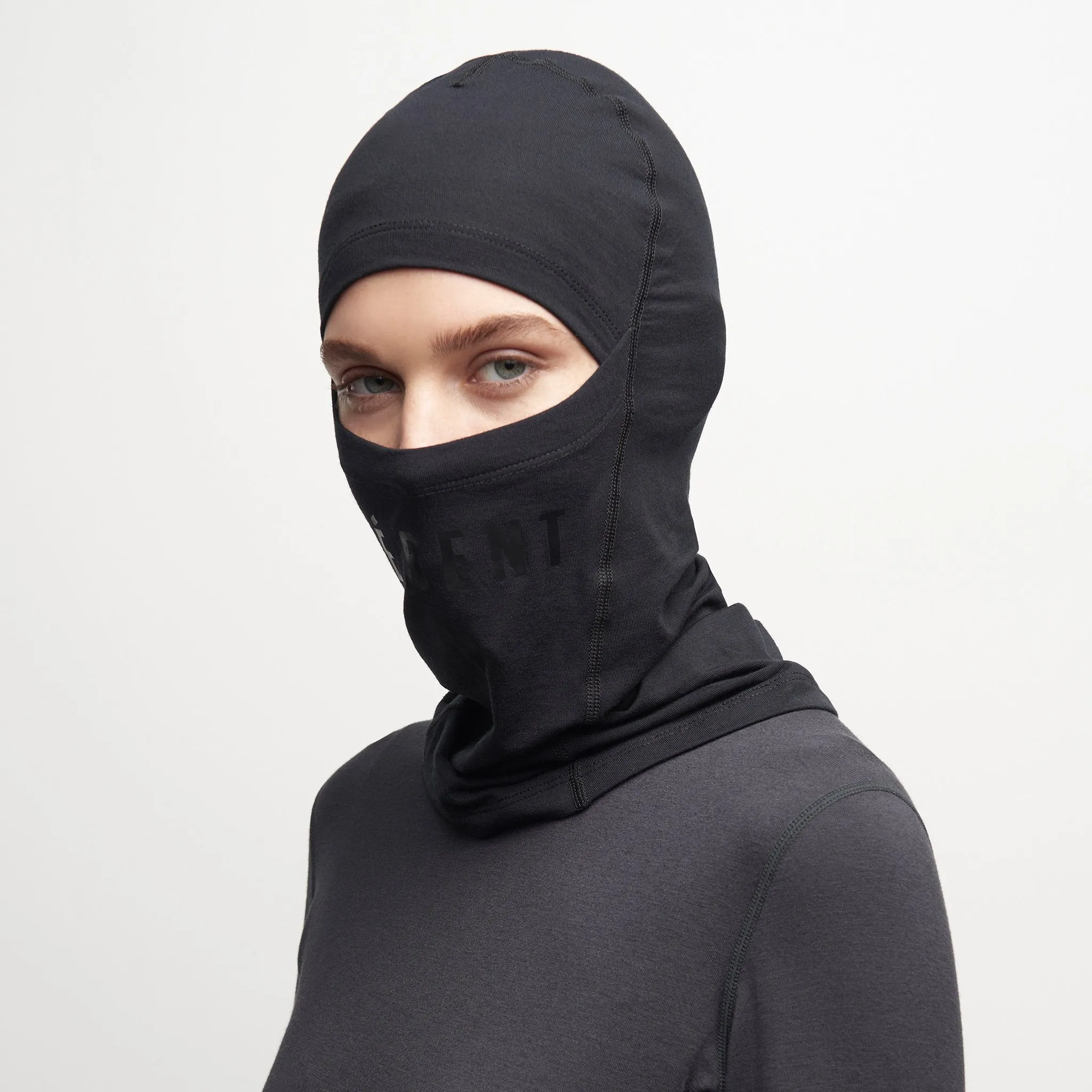 Le Bent Logo Balaclava 200 Black / Black