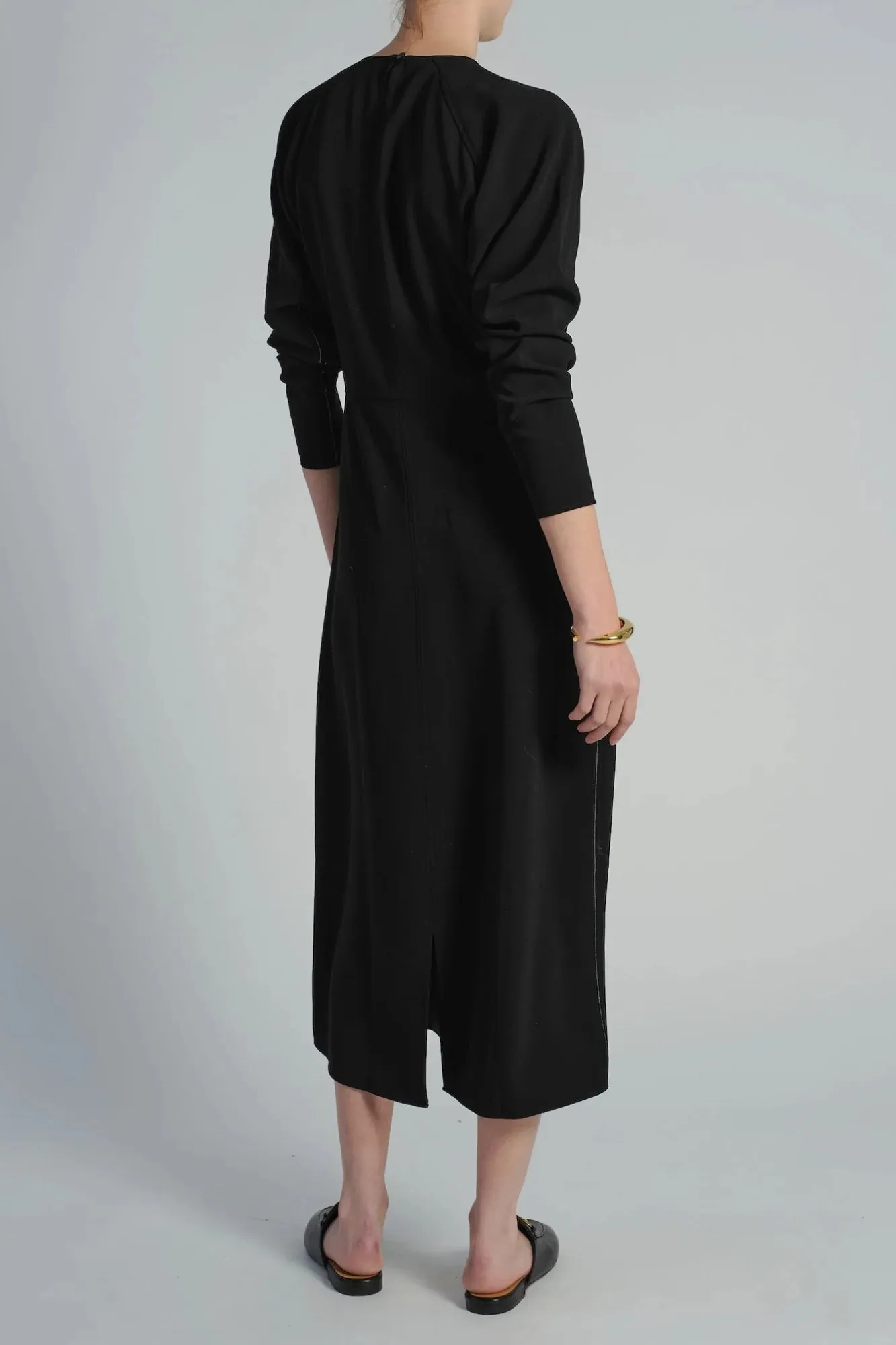 Leia Dress Black Crepe