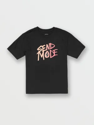 Little Boys Send Mode Tech Short Sleeve Tee - Black