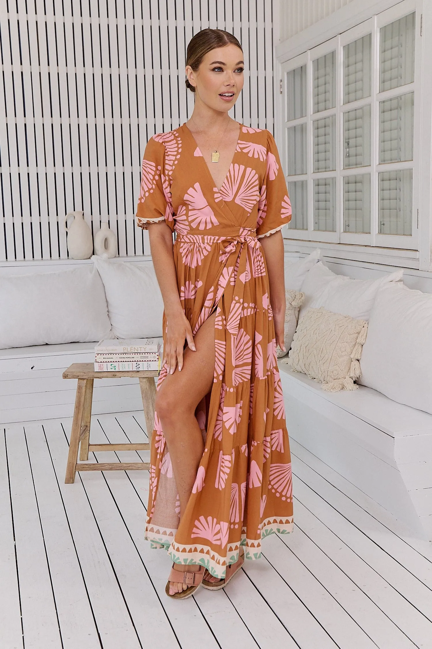 Maddie Wrap Maxi Dress - Suga