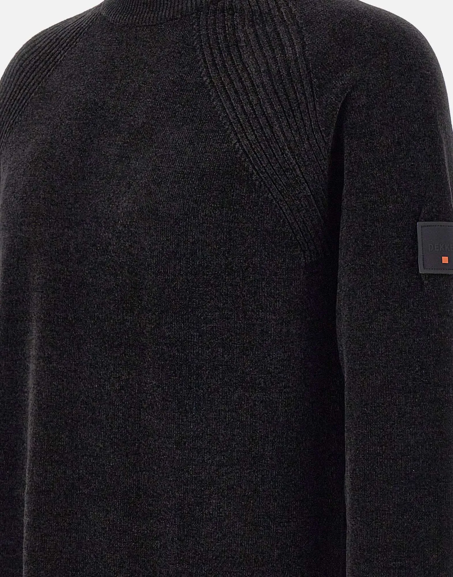 Manna Black Chenille Sweater for Men