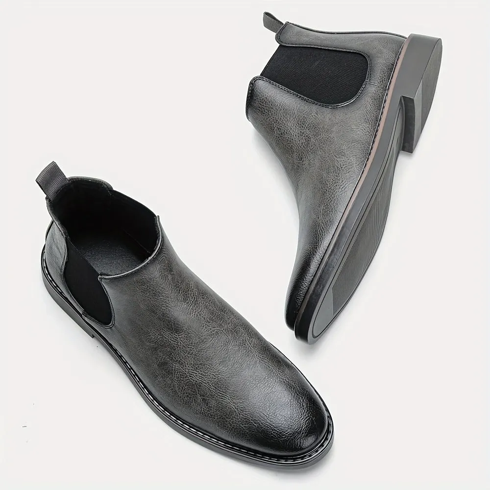 Men's Comfortable Chelsea Boots, Casual Walking Shoes, Slip-on Boots