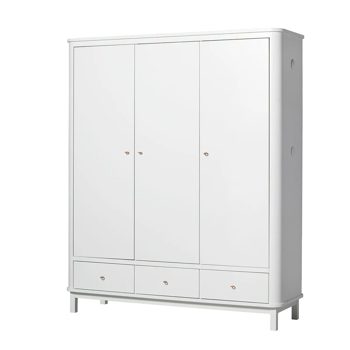 Oliver Furniture Wood Wardrobe 3 Doors White