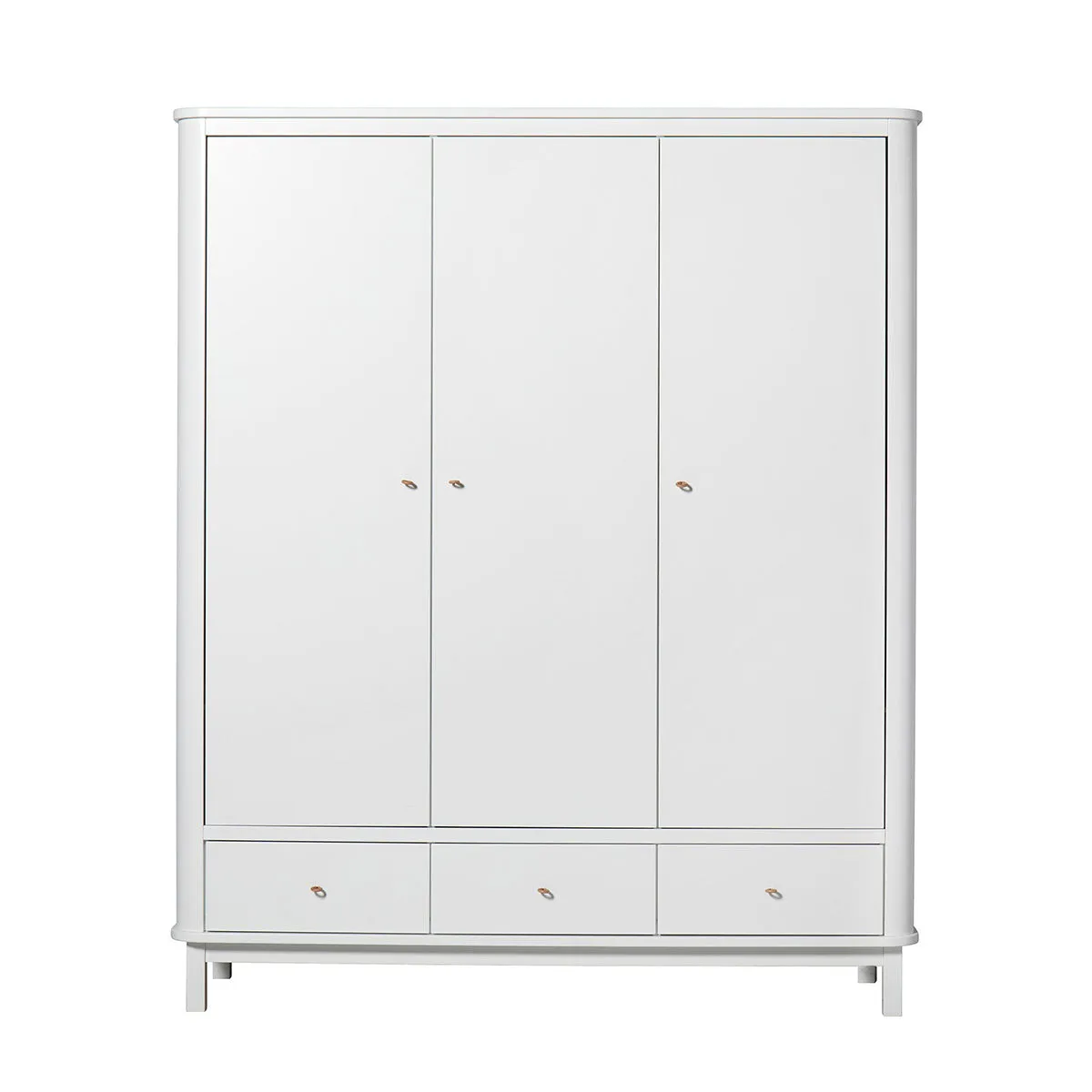 Oliver Furniture Wood Wardrobe 3 Doors White