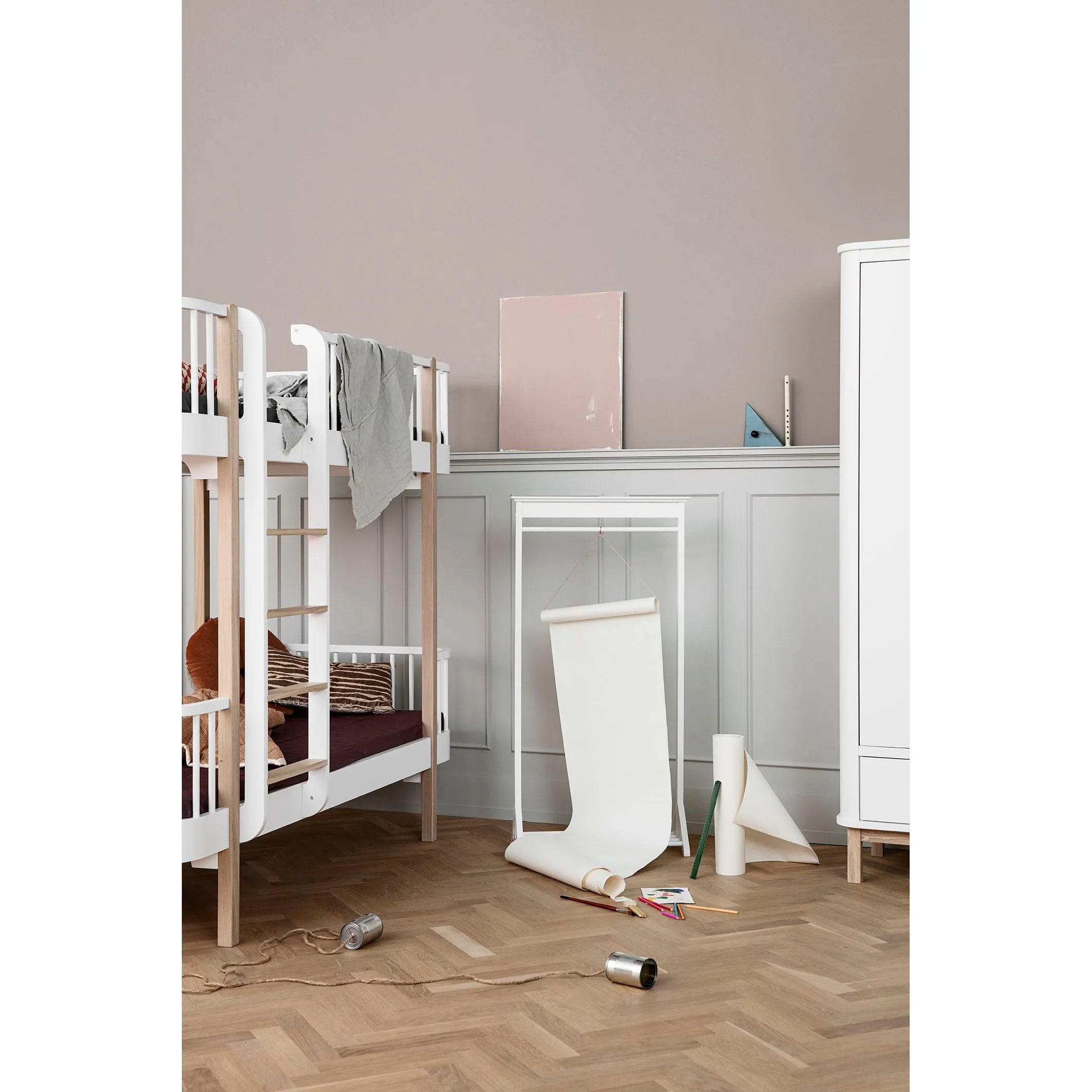 Oliver Furniture Wood Wardrobe 3 Doors White