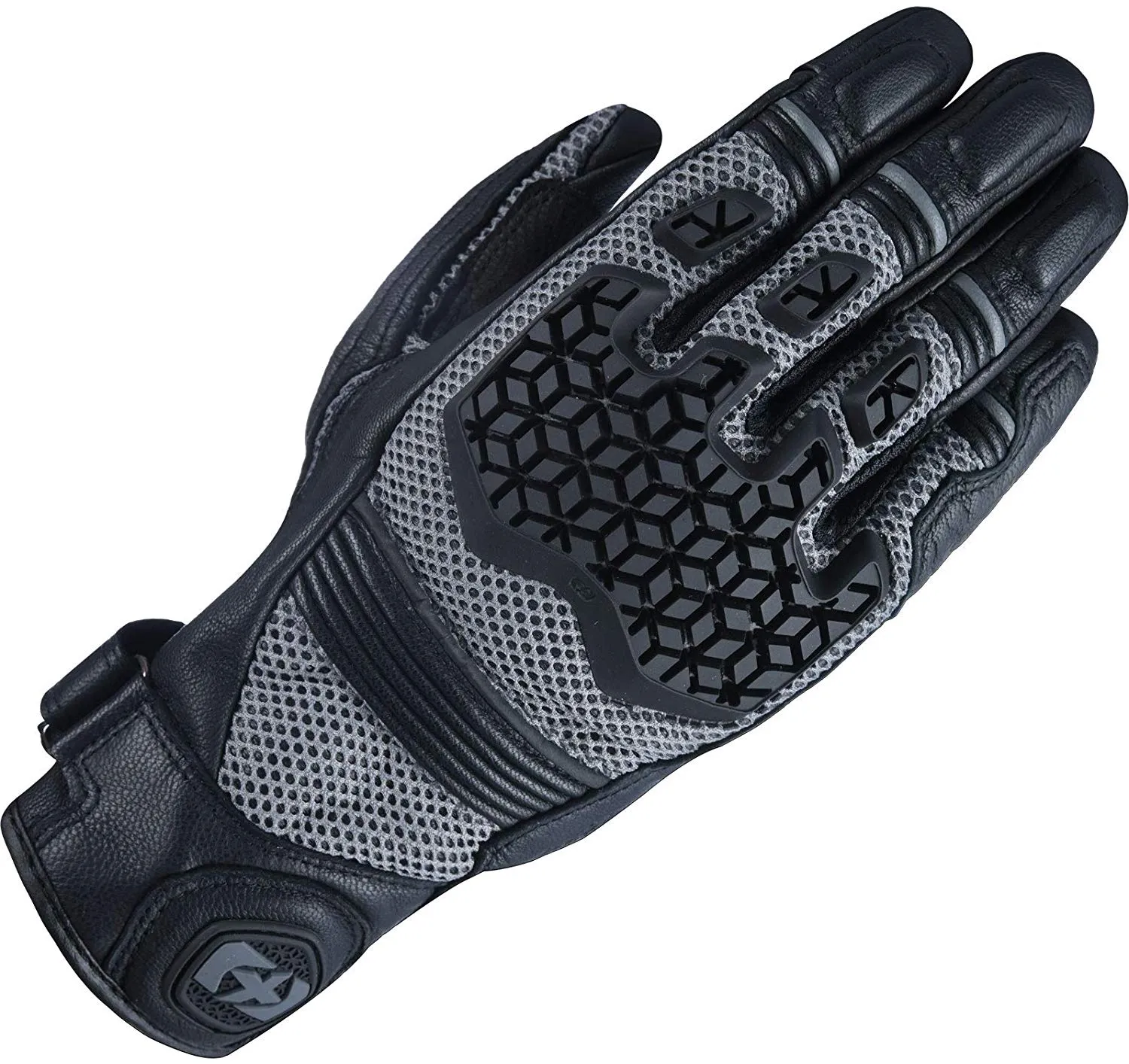 Oxford Rockdale Mesh Leather Gloves - Charcoal / Black