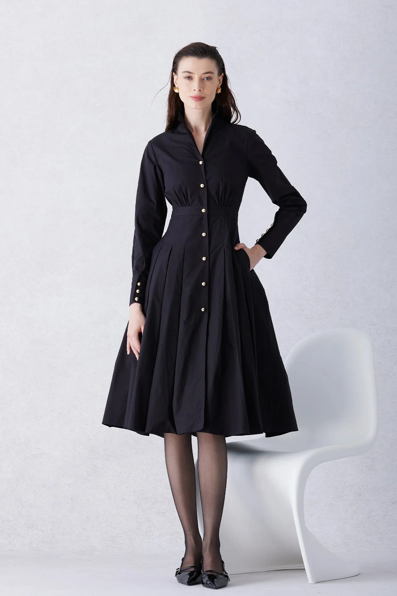 PARACHUTE BUCKLE SHIRT DRESS