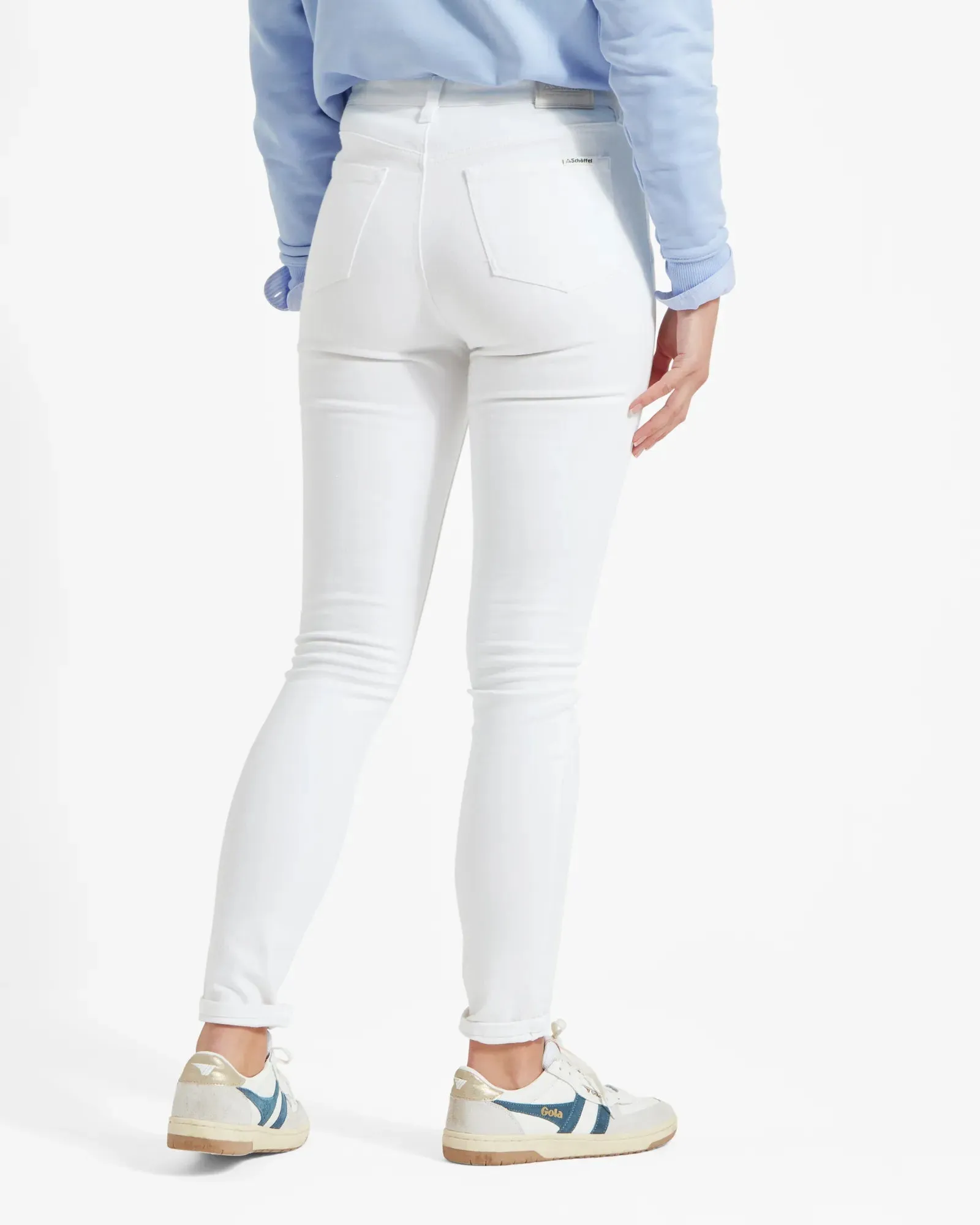 Poppy White Slim Stretch Jeans