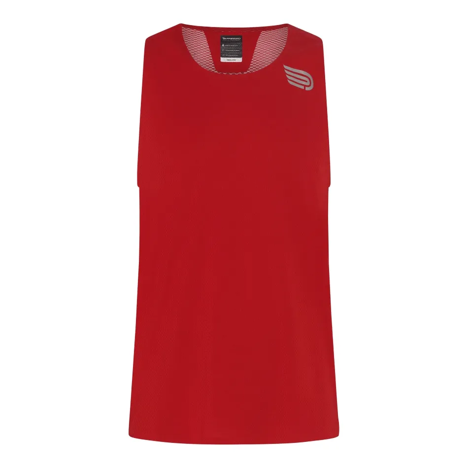 Pressio Men's Elite Singlet Flame Red SS24